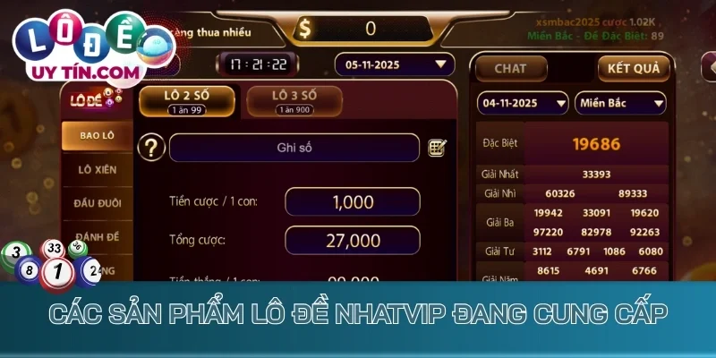 Lô Đề Nhatvip – Chốt Số Đổi Vận May Chỉ Trong Tích Tắc 3 Các sản phẩm lô đề Nhatvip đa dạng và hấp dẫn