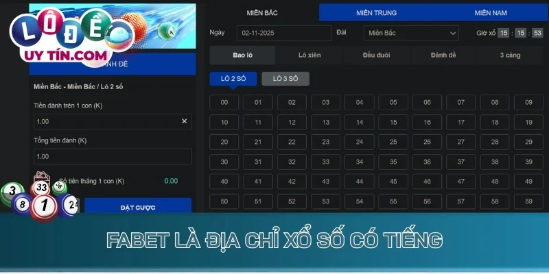 Fabet là địa chỉ xổ số có tiếng
