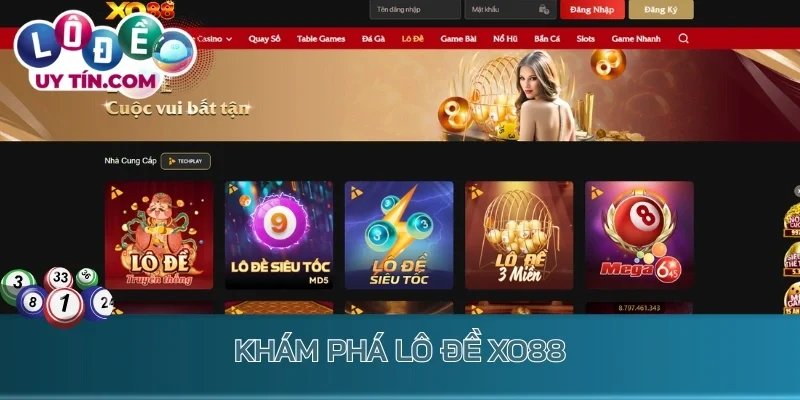 Khám phá lô đề XO88 - sảnh chơi đa dạng với nhiều hình thức đặt số