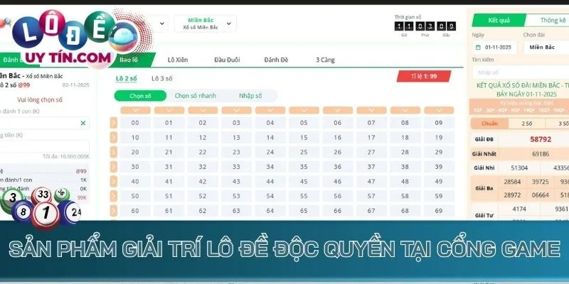 Lô Đề Zo88 – Nhà Cái Số Đề Trực Tuyến 1 Ăn 99 Xanh Chín 4 Sản phẩm giải trí lô đề độc quyền tại cổng game Zo88