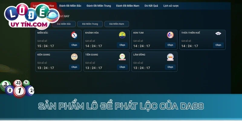 Sản phẩm lô đề Phát Lộc của da88