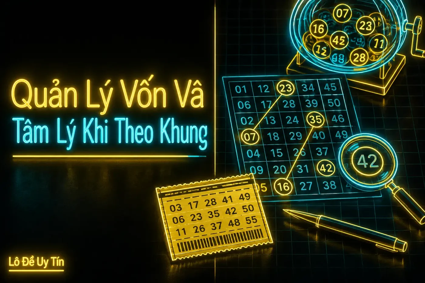 Hãy tách riêng một khoản vốn chỉ dành cho việc chơi - khung lô 2 số